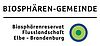 Das Logo einer Biosphären-Gemeinde.